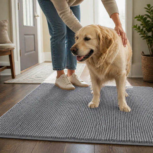 Chenille Dog Mat (Absorbent Non-Slip Backing)
