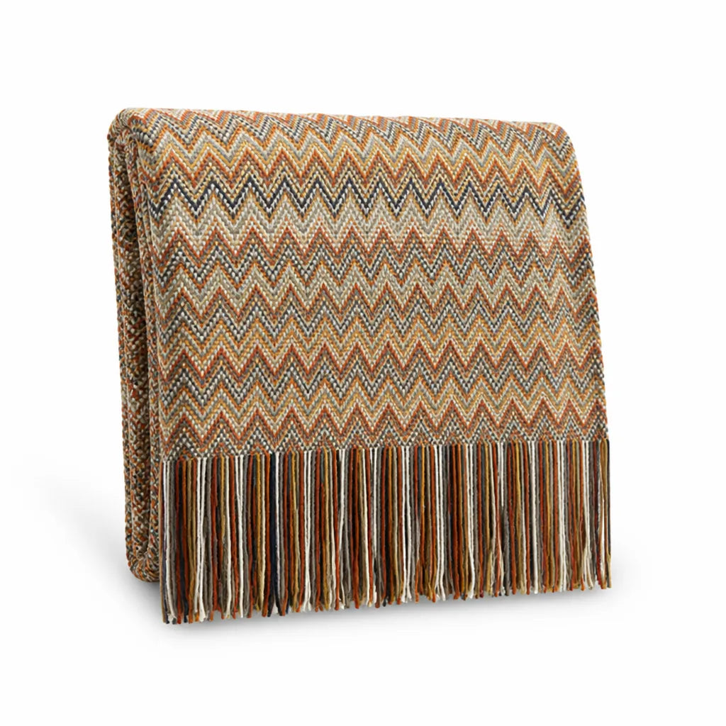 Colorful Striped Throw Blanket With Tassels (Machine Washable)