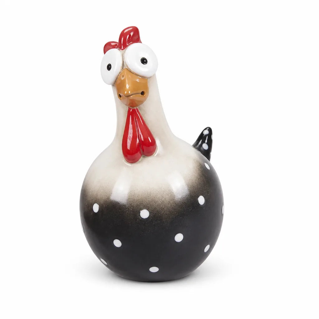 Large Big-Eyed Weatherproof Garden Chicken Statue