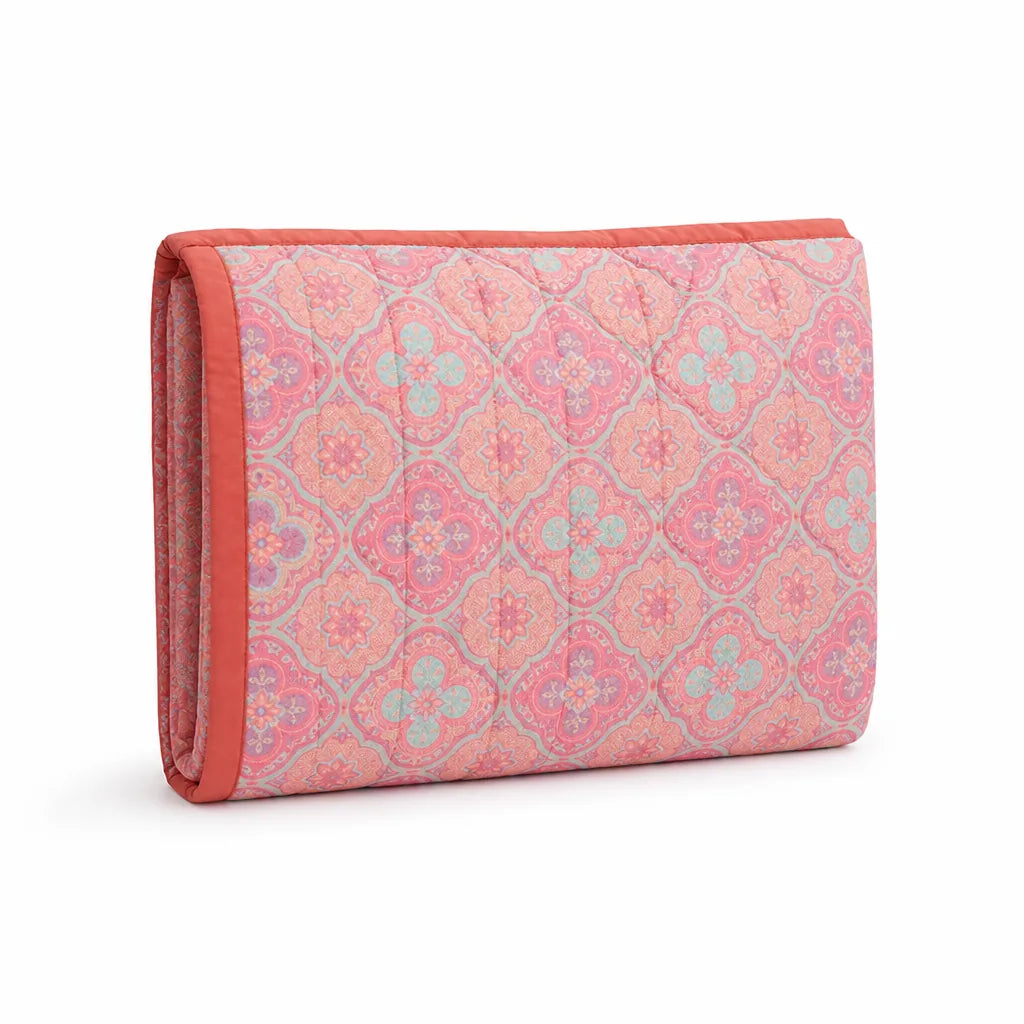 All-Season Reversible Cotton Petal Flower Quilt