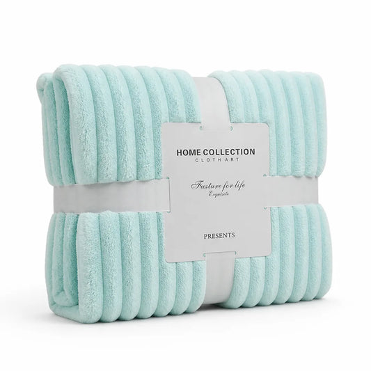 Brushed Texture Machine Washable Flannel Blanket