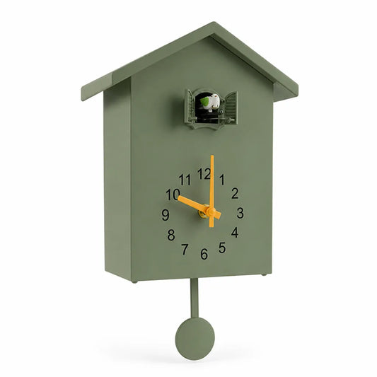 Contemporary Quartz Cuckoo Wall Clock (Night-Silenced Chime)
