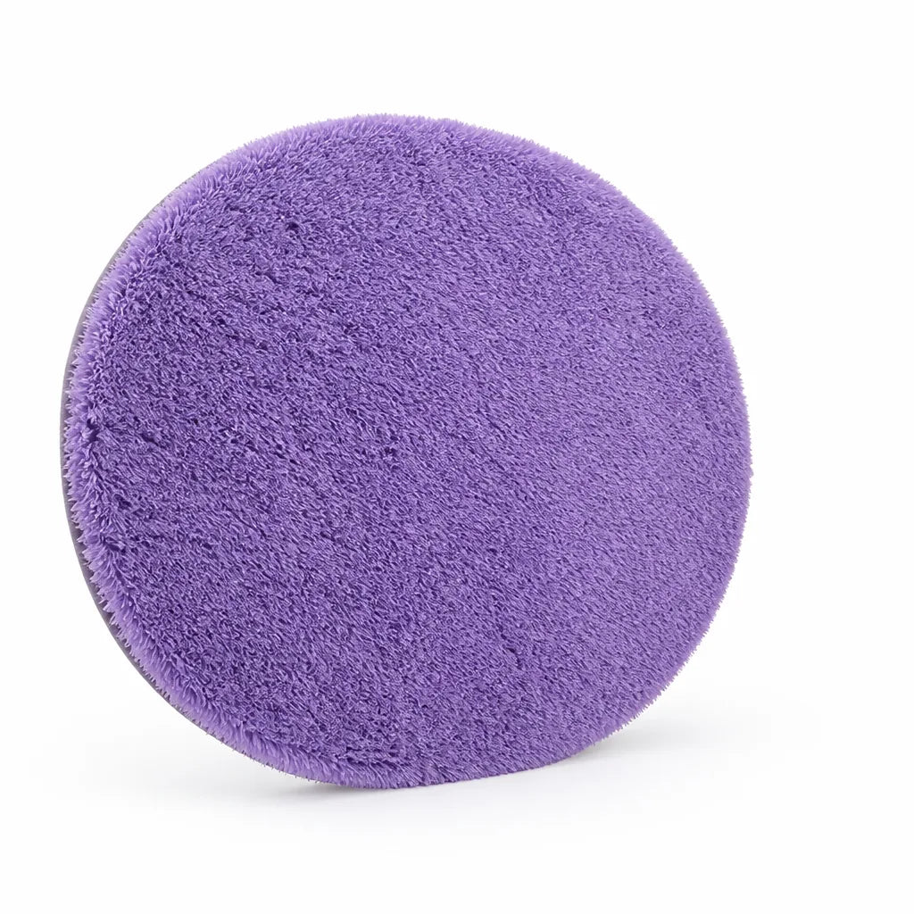 Fluffy Plush Round Rug with Non-Slip Backing