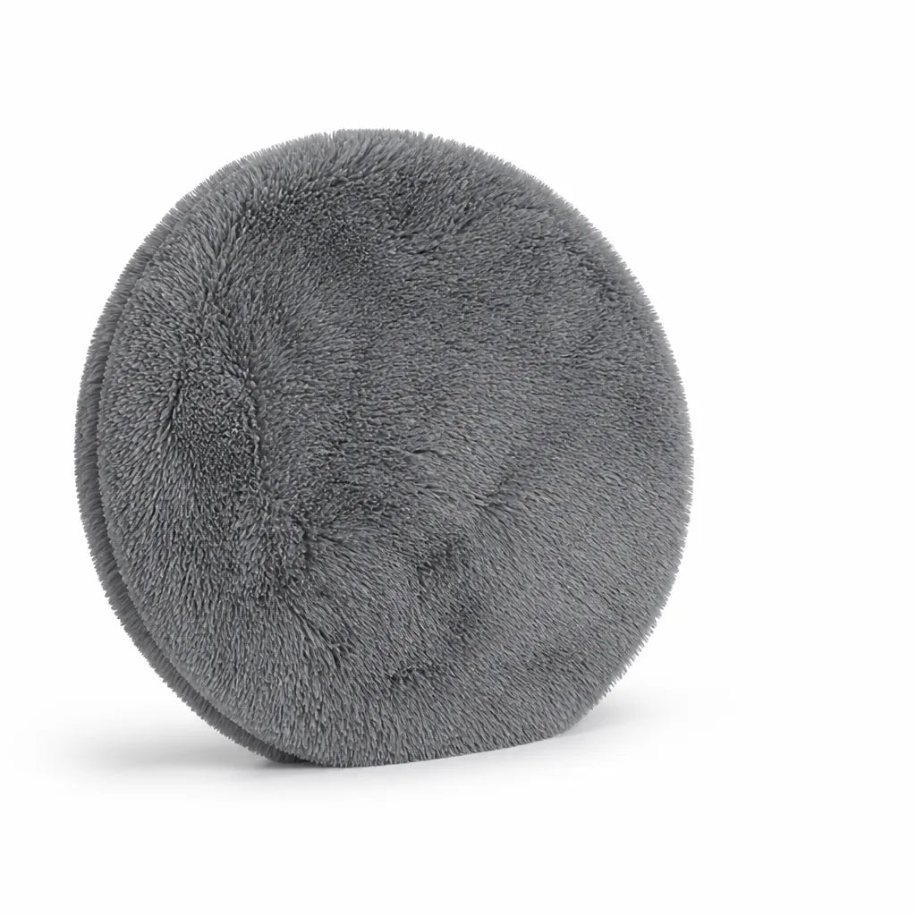 Fluffy Plush Round Rug with Non-Slip Backing