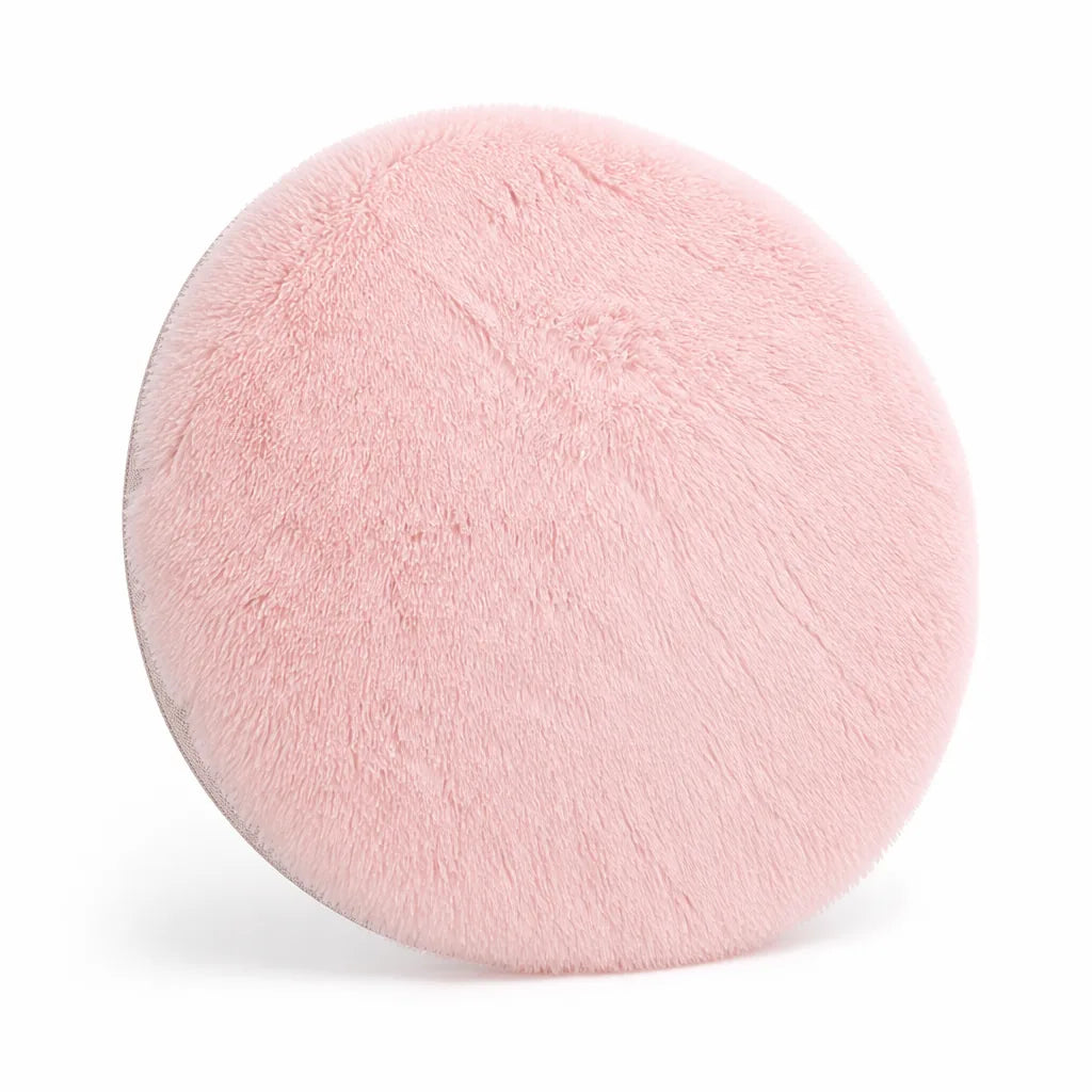 Fluffy Plush Round Rug with Non-Slip Backing
