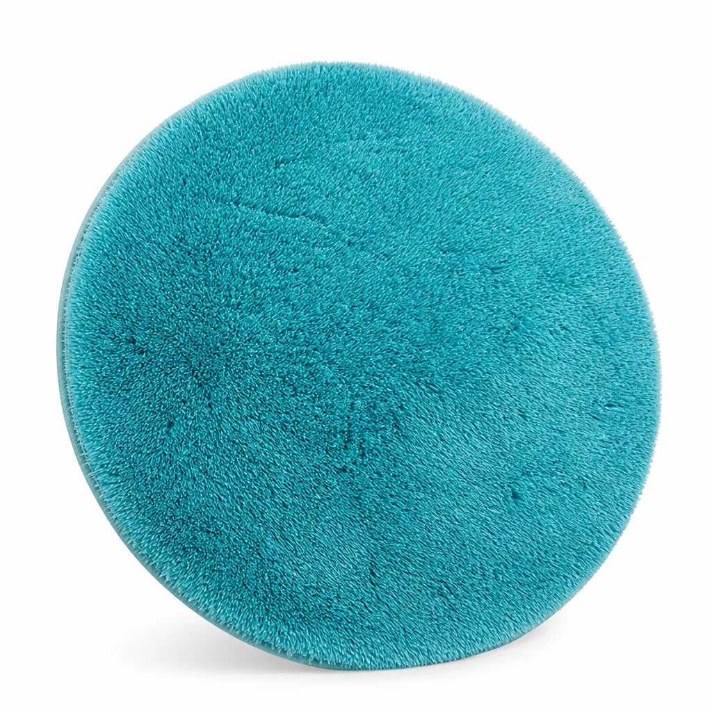 Fluffy Plush Round Rug with Non-Slip Backing