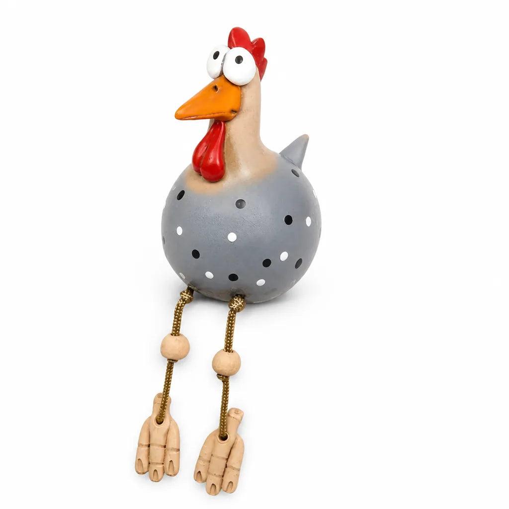 Large Big-Eyed Weatherproof Garden Chicken Statue