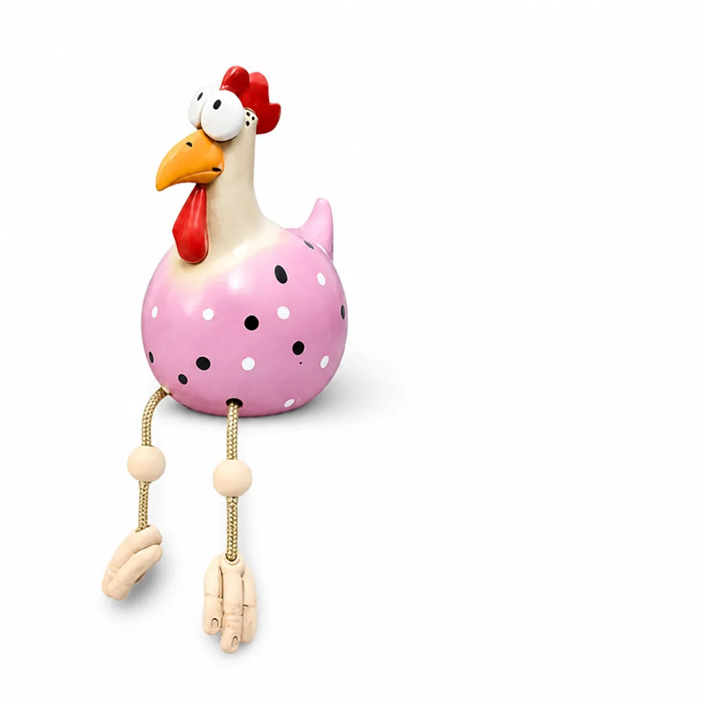 Large Big-Eyed Weatherproof Garden Chicken Statue