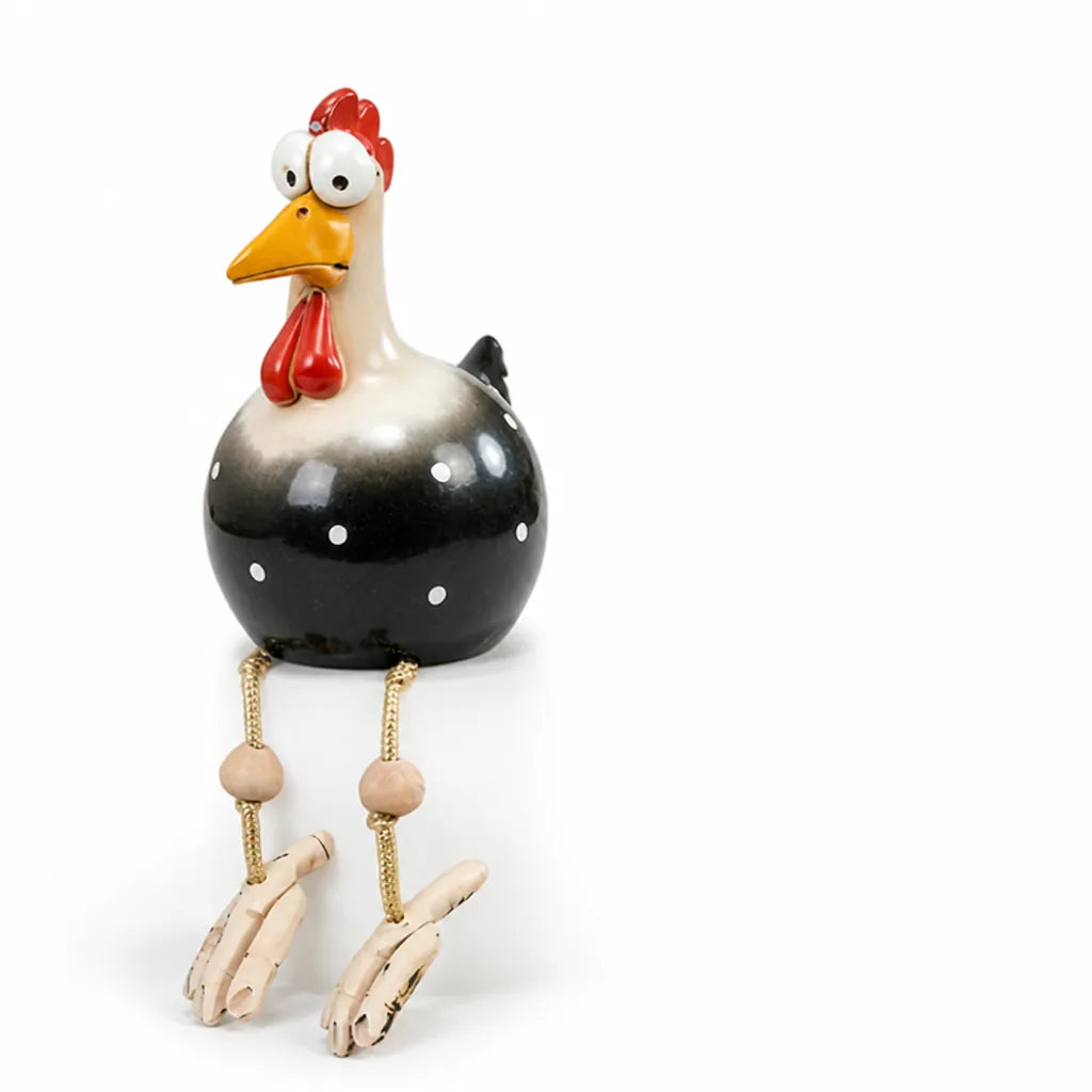Large Big-Eyed Weatherproof Garden Chicken Statue