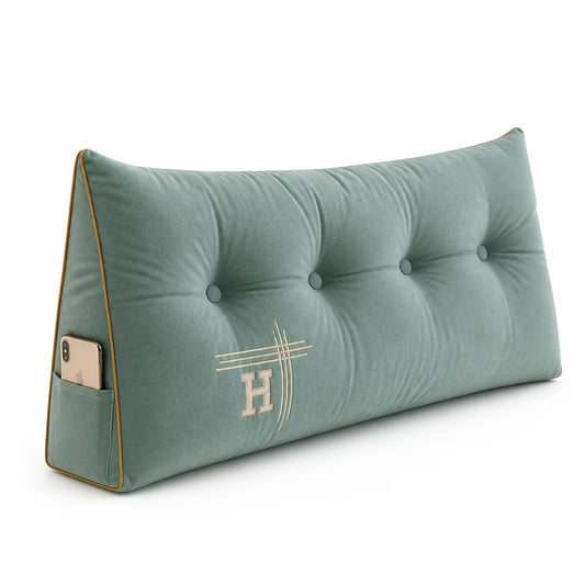 Large Rectangular Cotton Plush Bed and Sofa Pillow