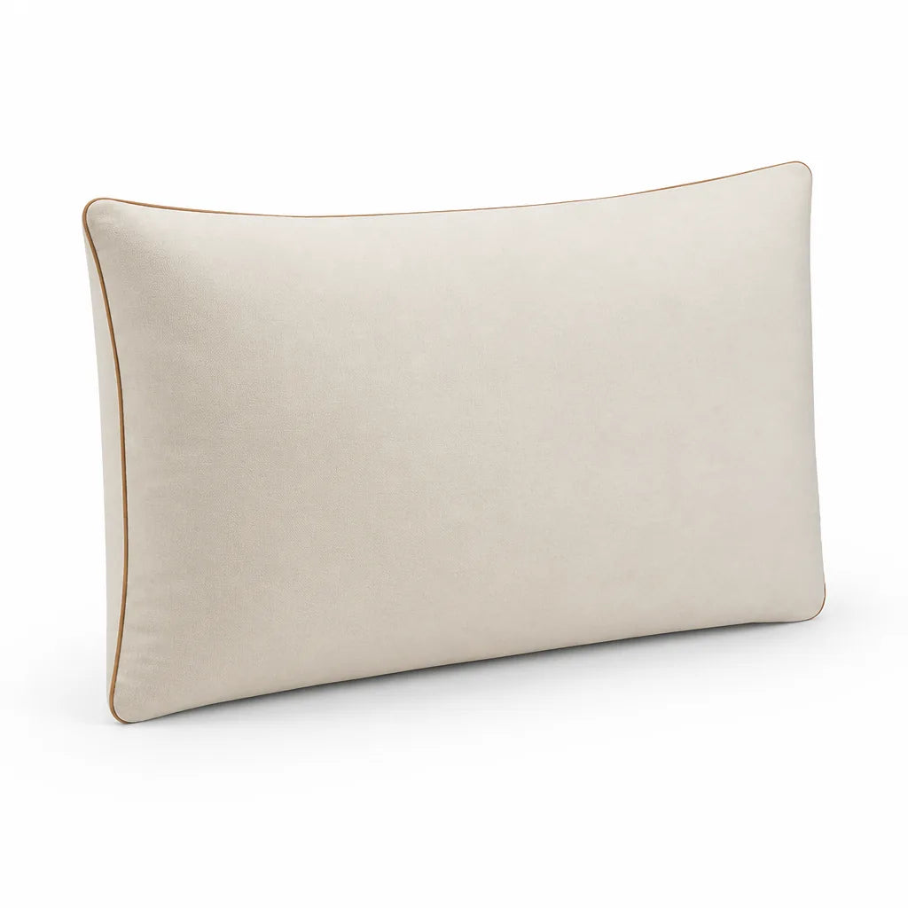 Large Rectangular Cotton Plush Bed and Sofa Pillow