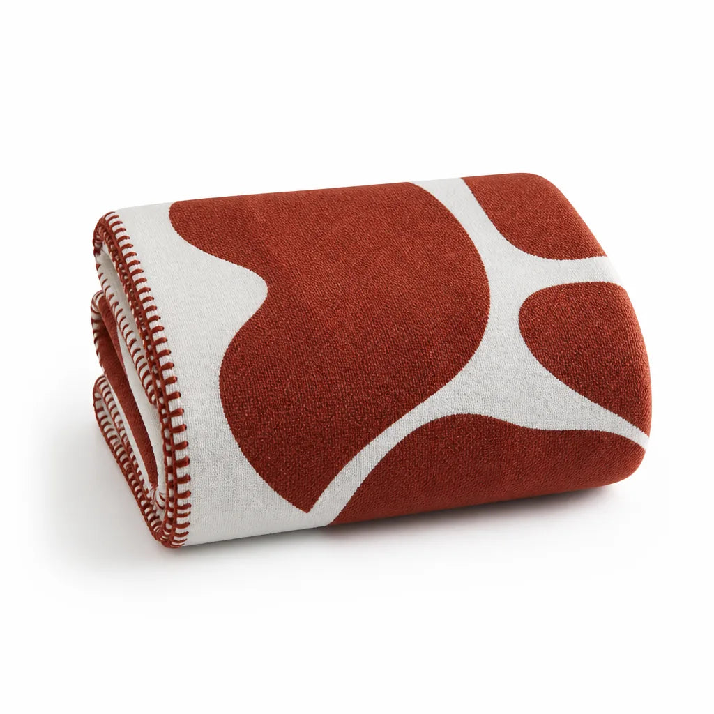 Lightweight Acrylic Abstract Pattern Throw Blanket (51 x 71 in)