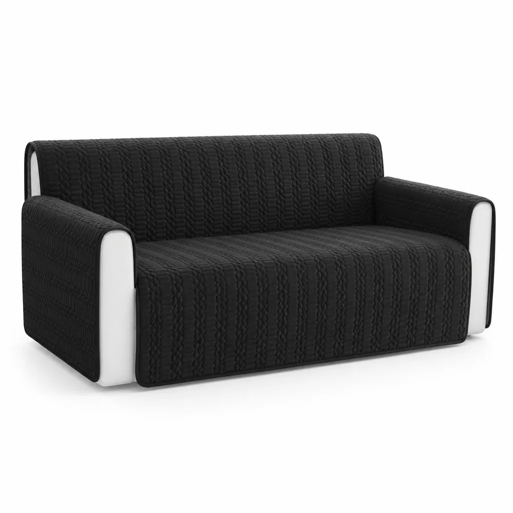 Machine Washable Velvet Living Room Sofa Slipcover