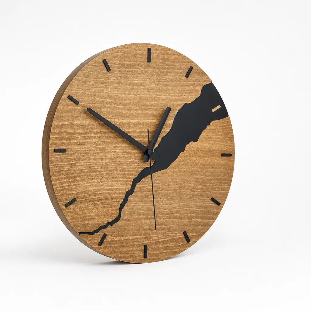 Minimalist Wood Wall Clock (30 × 30 cm)