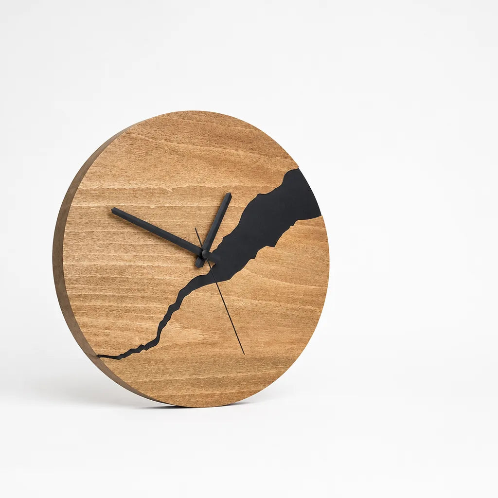 Minimalist Wood Wall Clock (30 × 30 cm)
