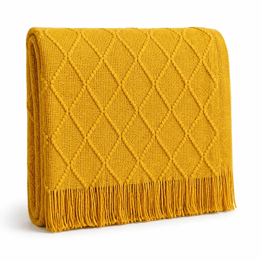 Nordic Diamond Breathable Throw Blanket