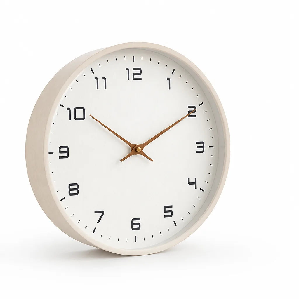 Nordic Minimalist Silent Solid Wood Wall Clock