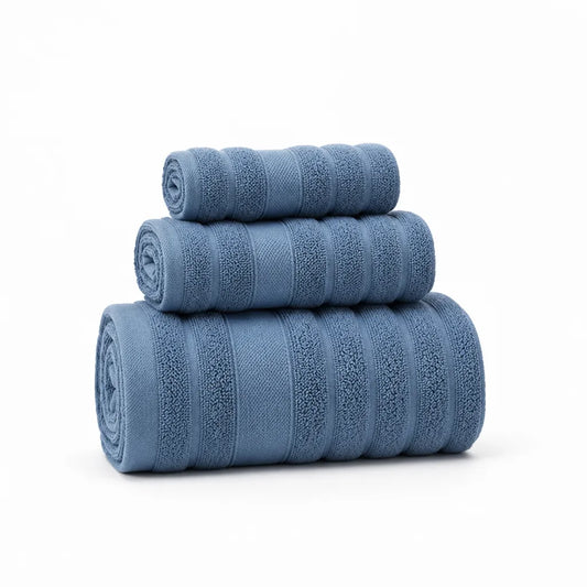 Pure Cotton Terry Towel Set (Set of 3)