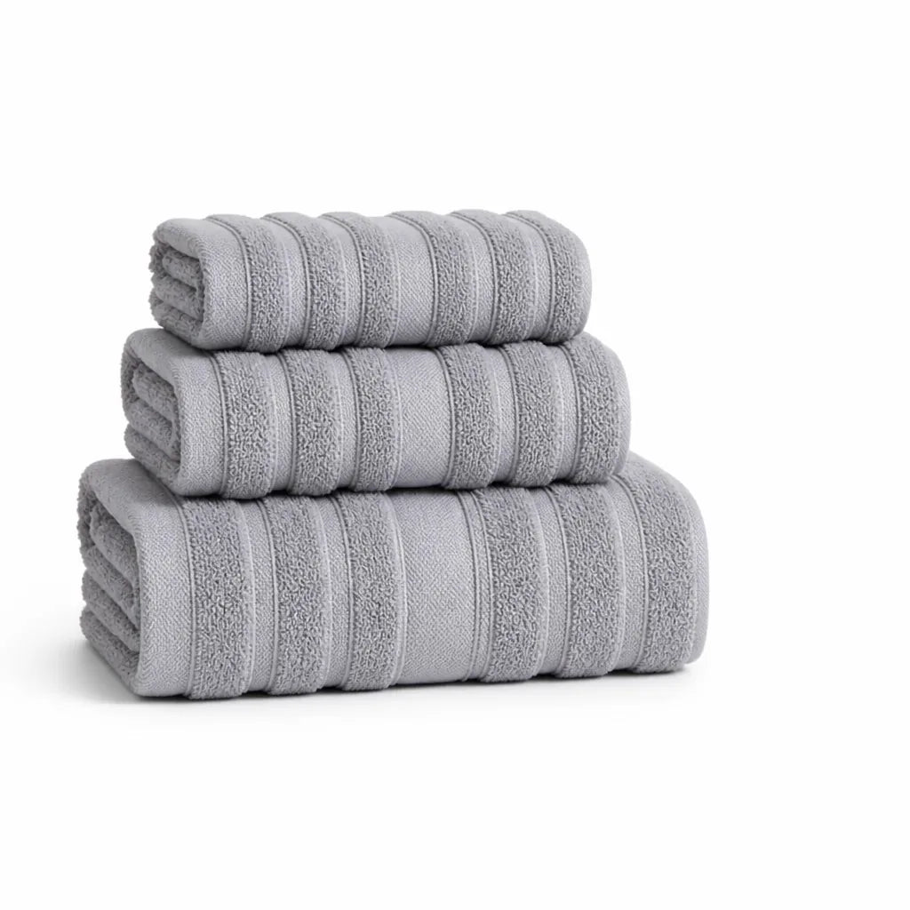Pure Cotton Terry Towel Set (Set of 3)