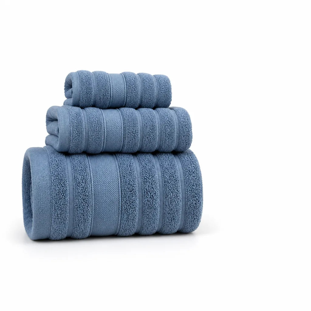 Pure Cotton Terry Towel Set (Set of 3)