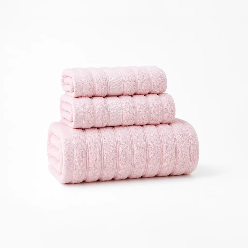 Pure Cotton Terry Towel Set (Set of 3)
