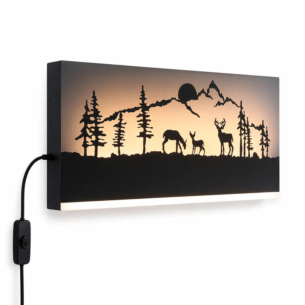 Scenic Panel Plug-In With Switch LED Wall Light (38 x 22 cm)