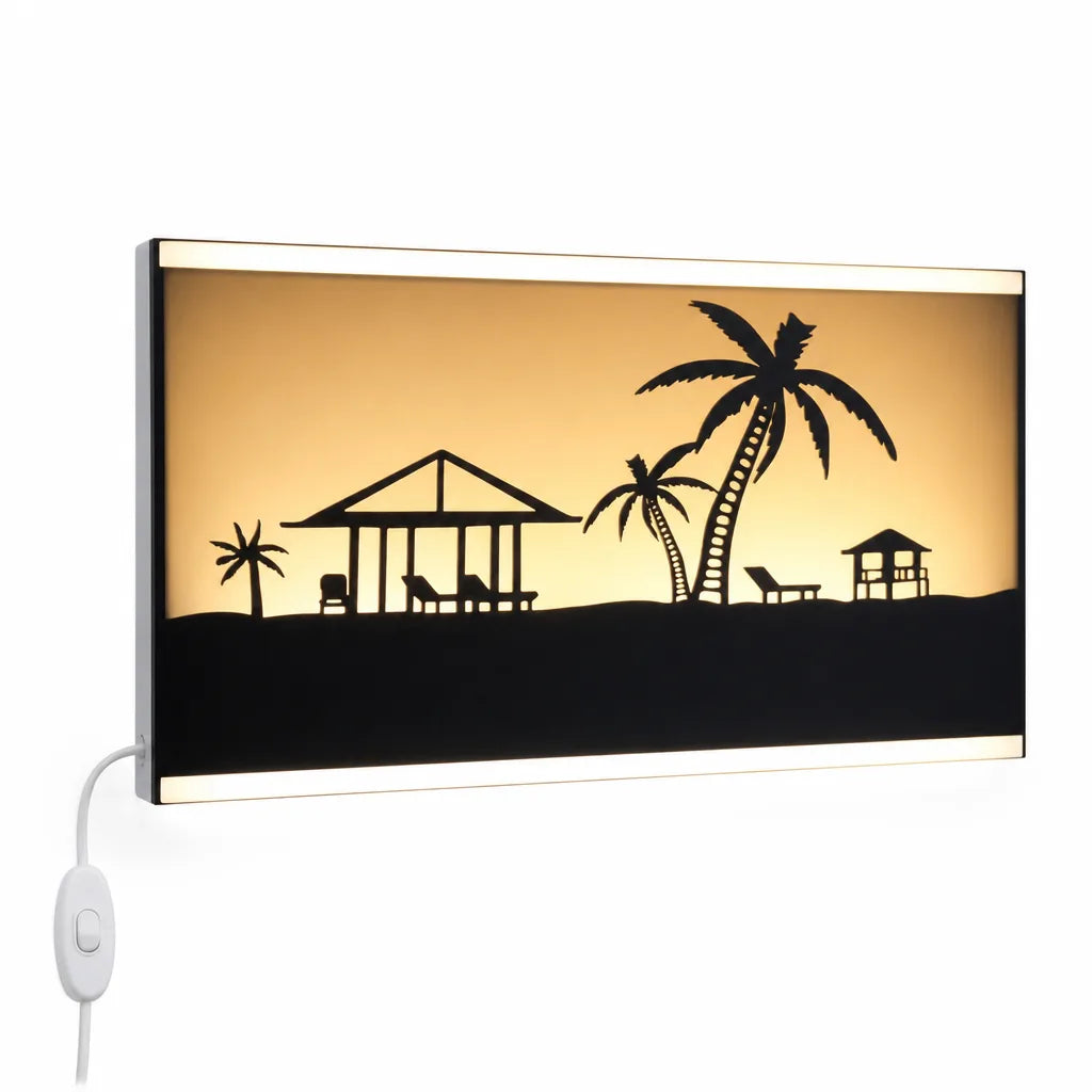 Scenic Panel Plug-In With Switch LED Wall Light (38 x 22 cm)