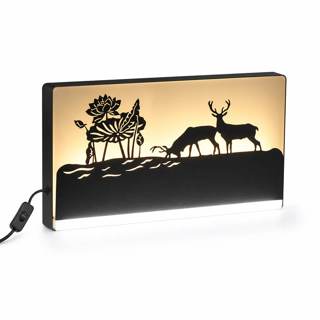 Scenic Panel Plug-In With Switch LED Wall Light (38 x 22 cm)