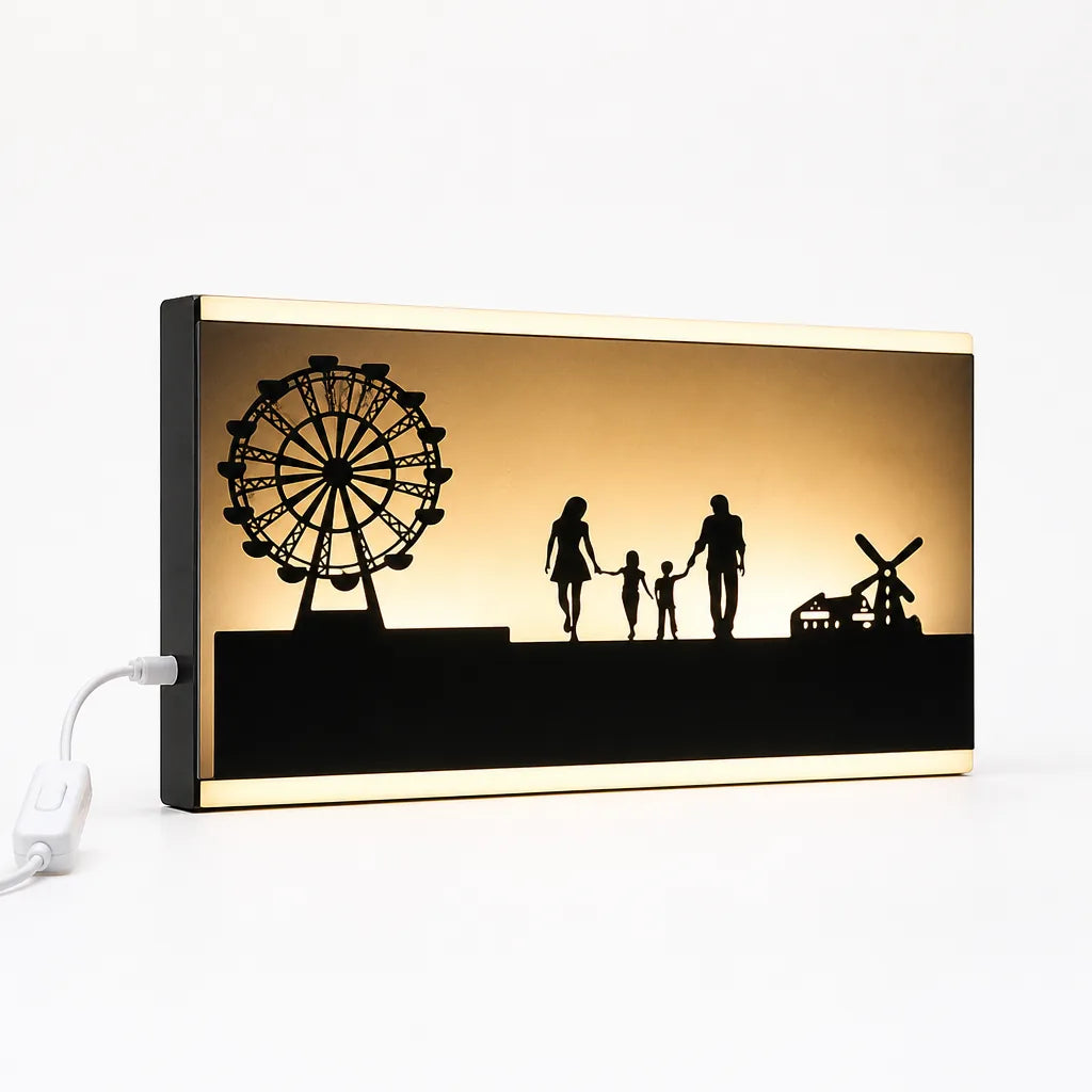 Scenic Panel Plug-In With Switch LED Wall Light (38 x 22 cm)