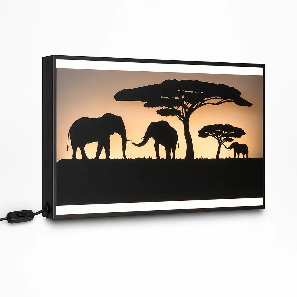 Scenic Panel Plug-In With Switch LED Wall Light (38 x 22 cm)
