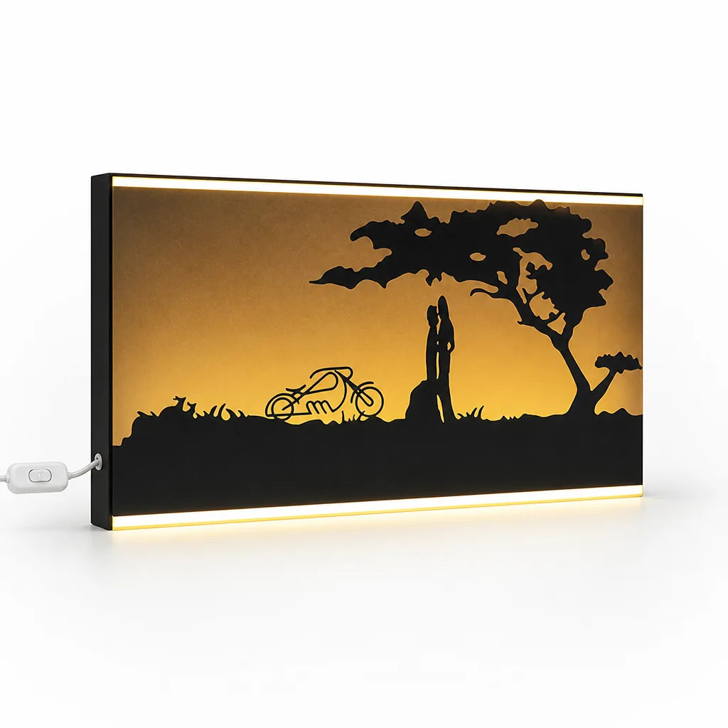 Scenic Panel Plug-In With Switch LED Wall Light (38 x 22 cm)
