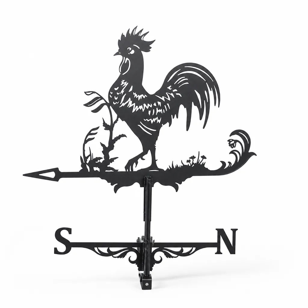 Stainless Steel Garden Figurine Top Weather Vane