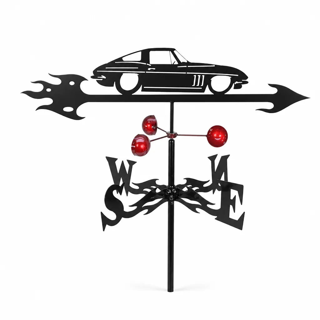 Stainless Steel Garden Figurine Top Weather Vane