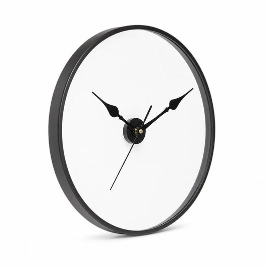 Transparent Minimalist Wall Clock (30-Cm Square)