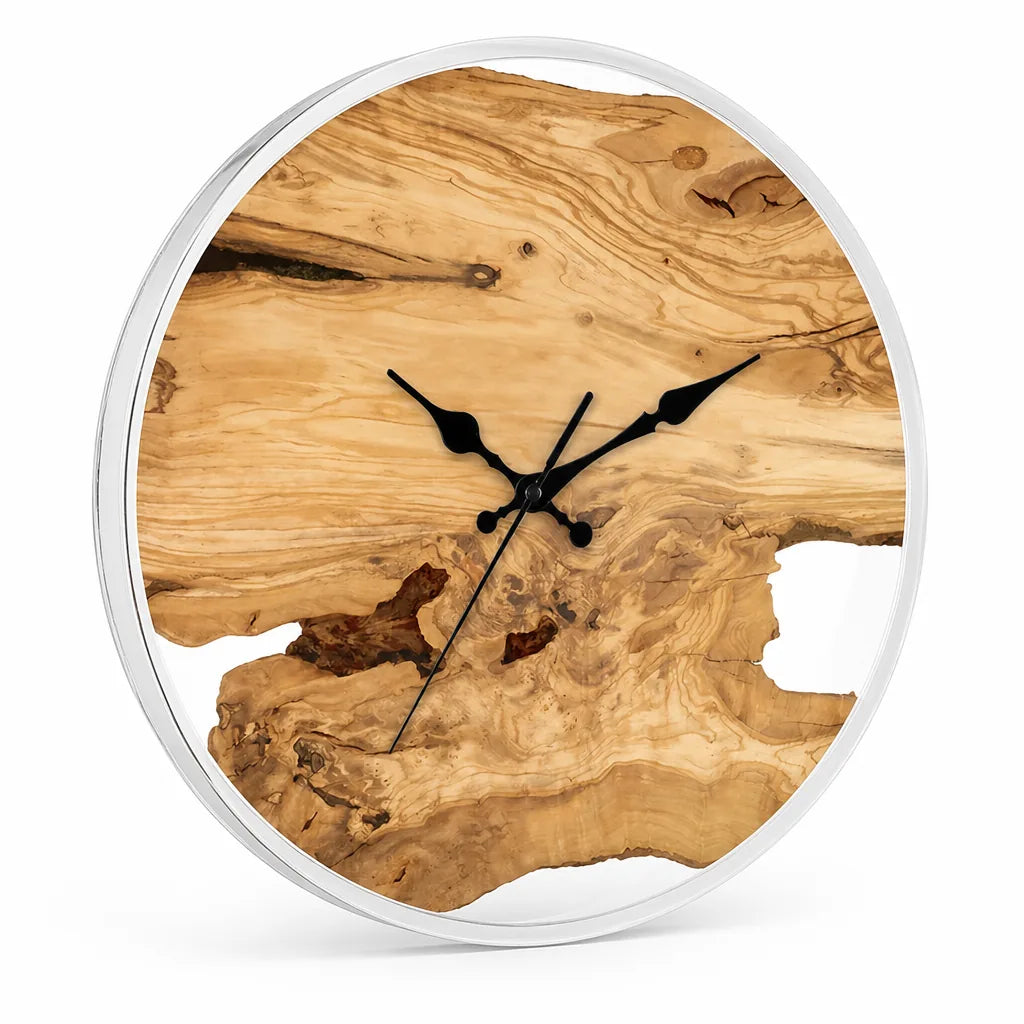 Transparent Minimalist Wall Clock (30-Cm Square)