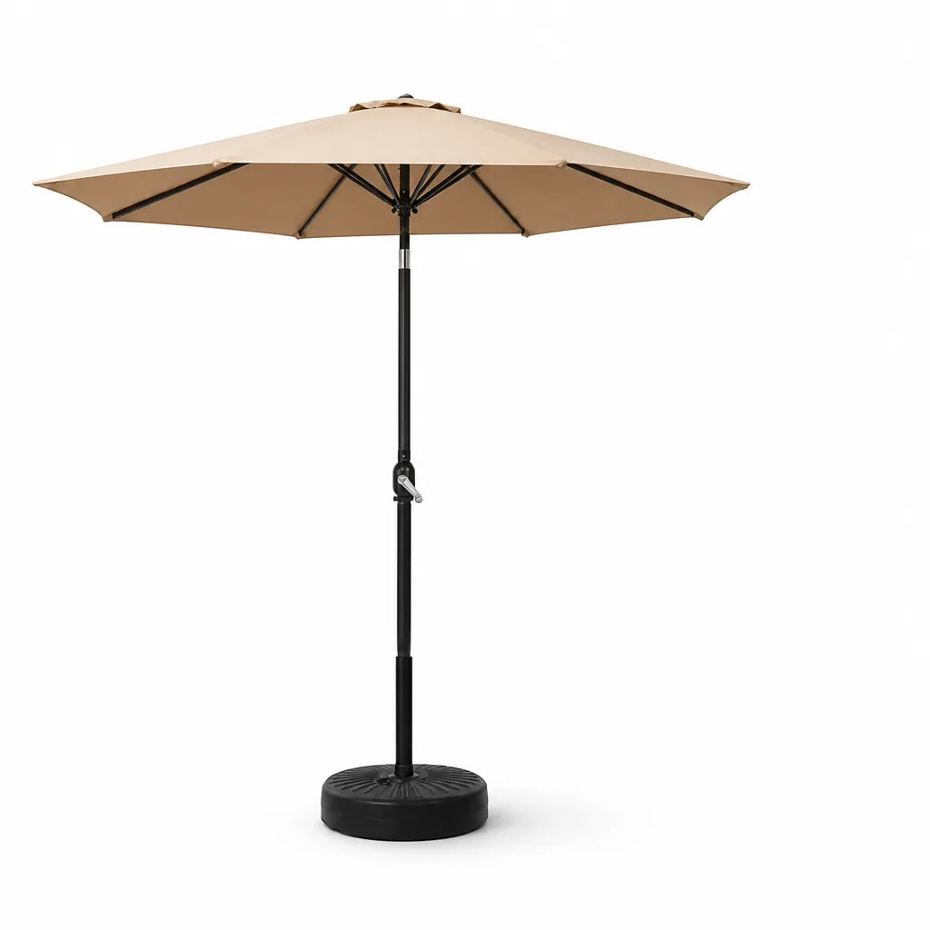 UV-Resistant Water-Repellent Steel Outdoor Umbrella with Tilt Mast (2.7-m Canopy)